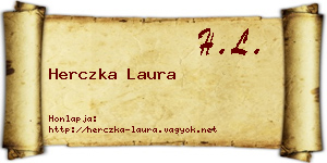 Herczka Laura névjegykártya